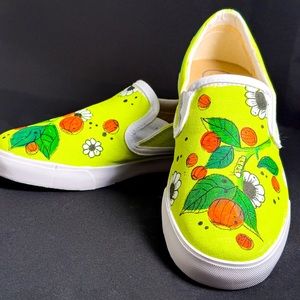 NIB custom painted Inkkas Slip Ons